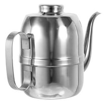 STRANDCHIC Stainless Steel Oil Container for Kitchen Use - , Easy to Clean, Leak-Proof Cooking Oil Dispenser
