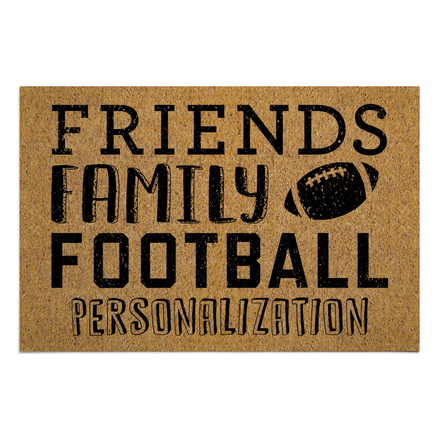 Personalized Friends Family Football Indoor / Outdoor Doormat
