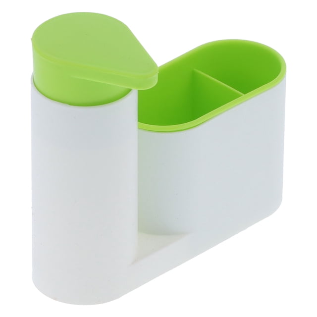 Estante de ducha con soporte para cepillo de dientes, recipiente para esponja y dispensador de jabón para cocina, organización de inodoro, almacenamiento multifunción para baño