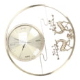 thumbnail image 3 of Reloj de pared moderno, innovador reloj silencioso de alce redondo, decoración del hogar, sala de estar y Hotel, 3 of 14