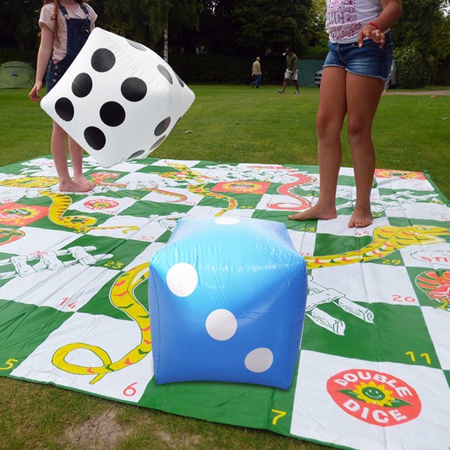 Langgg Outdoor Children Inflatable Cube Swimming Pool Party Kid Adults Game Play Cube Inflated Toy