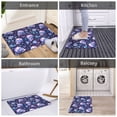 thumbnail image 6 of Uemuo Blue Skull Crystal Printed Door Mat Indoor Doormat 16"x24",Front Back Door Mats Non Slip Entrance Rugs,Inside Doormats for Entryway, 6 of 9