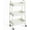 White, variant on Sybels 3-Tier Rolling Cart with Locking Wheels, Heavy Duty Metal Utility Organizer for Kitchen, Bathroom & Office, White