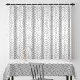 thumbnail image 3 of Checkered Farmhouse Fabric Shower Curtain Black White Plaid Neutral Polyester Bathtub Curtain Western Striped Splicing Shower Curtains for Kids Bathroom Decor Waterproof with Hooks,72x84 Inch, 3 of 6
