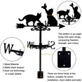 thumbnail image 3 of Cats Weather Vane Cat Butterfly Weathervane Wind Vane Iron Weathercock Animal Metal Weather Vane Garden Farmhouse Roof Garden Patio Yard Decorative Sign Outdoor Decoration Making DIY, 3 of 9