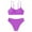 Purple, variant on Teen Girls Swimsuit 2 Piece Beach Tankini Swimsuit Solid Color Bathing Suit For Teens 13-14 Years