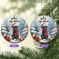 thumbnail image 2 of Merry Christmas Cane Corso Enjoys Woofmas Winter Xmas Holiday Ceramic Round Ornament Italian Mastiff Dog Lover Gifts Idea Home Tree Decor - 02022, 2 of 5