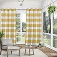 thumbnail image 4 of Exclusive Home Cabana Stripe Indoor/Outdoor Light Filtering Grommet Top Curtain Panel Pair, 54"x108", Sundress, 4 of 7