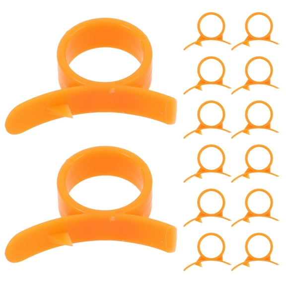 Hytrove Multi-Function Peeler for Home Kitchen 16Pcs Orange Tool with Compact Design
