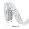 thumbnail image 3 of PEIBang Christmas Ribbon for Christmas Tree Decoration,Snowflake Wired Ribbon for Christmas Home Decoration,Gift Wrapping,Bow Making,Wreath Crafts, 3 of 6