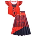 thumbnail image 5 of Rise of Red Cosplay Costume, Pink Princess Dress Halloween Costumes, Ruffle Sleeve Dress Pink Outfit, Movie Figure Halloween Cosplay, 120, 5 of 8
