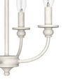thumbnail image 4 of Hunter - Southcrest 4-light Distressed White, Medium Size Flush Mount Light, Dimmable, Traditional Style, Candle Shaped, for Bedrooms, Dining, Living Rooms - 19643, 4 of 6