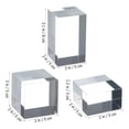thumbnail image 3 of SHISUYAN 3 Pcs Supports de Table en Acrylique Cube 8x5x5in Transparent, 3 of 8