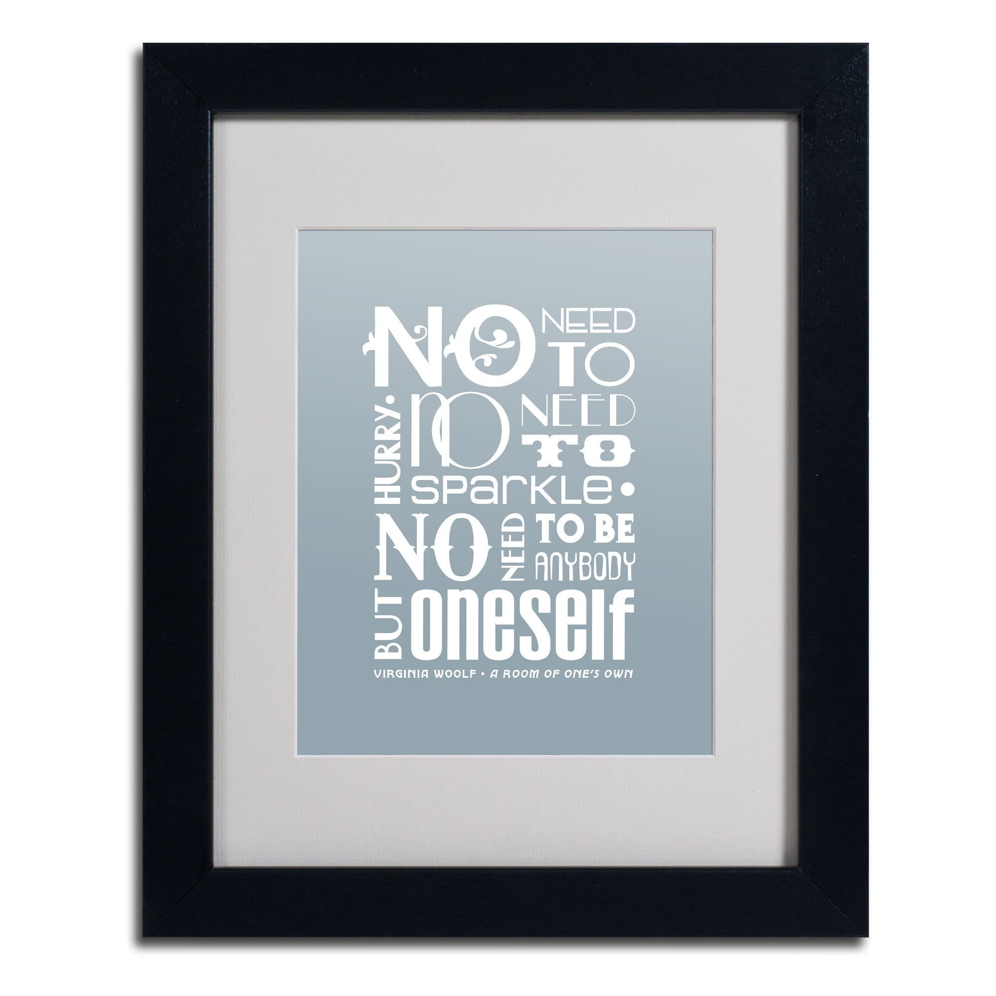 Trademark Fine Art "No Need to Sparkle" Canvas Art by Megan Romo, Black Frame