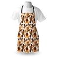 thumbnail image 3 of Earth Tones Apron Abstract Pastel Pattern with Overlapping Chaotic Spots and Ring Shapes, Unisex Kitchen Bib Apron with Adjustable Neck for Cooking Baking Gardening, Orange Brown Tan, by Ambesonne, 3 of 3