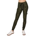 thumbnail image 2 of ALWAYS Women's Super Soft Casual Cargo Jogger Pants Space Dye Olive L, 2 of 6