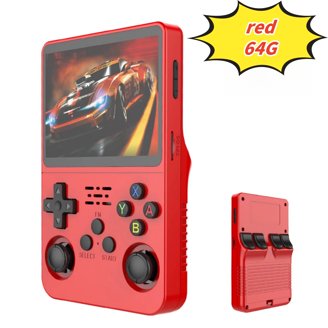 XF40H Handheld Game Console - 4" IPS Screen, Open Source Linux, 4000mAh, 64GB (Translucent Black)