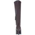 thumbnail image 5 of Womens Nine West Calla Knee-High Heeled Fashion Dress Boots - Dark Grey, 5 of 6