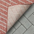 thumbnail image 4 of Well Woven Linden Red Indoor/Outdoor Stripes Geometric 5x7 (5'3" x 7'3") Area Rug, 4 of 8