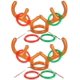 thumbnail image 2 of 2 piezas de sombrero inflable de reno con astas de Navidad para fiesta de Navidad con anillos para la familia, los niños, la oficina, las fiestas navideñas y la diversión, 2 of 7