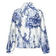 thumbnail image 6 of Jackets for Women Winter Coat Jackets Flannel Stand Collar Jacket(Blue Chinoiserie Toile,Size:S-4XL), 6 of 7