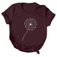 thumbnail image 2 of Pompotops Mode T-shirt Décontracté à Manches Courtes et Col Rond pour Femmes, 2 of 3