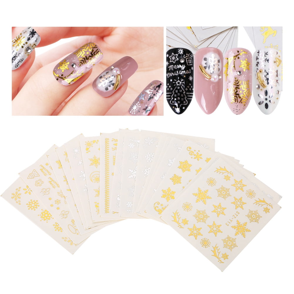 christmas nail art stickers