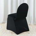thumbnail image 2 of Efavormart 10PCS Commercial Grade Black Fitted Stretchy spandex Banquet Chair Cover Dinner Linen Chair Covers For Wedding Party, 2 of 11