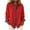 A350 Red, variant on Button Down Shirt for Women with Denim Trim, Long Sleeve Blouse Casual Patchwork Dressy Oversized Tops Streetwear