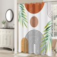 thumbnail image 5 of Boho Shower Curtains for Bathroom Boho Decor Extra Long Shower Curtains 84 Inches - 72" x 84" Mid Century Modern Spring Abstract Colorful Bath Curtain, Brighten Up Your Bathroom, 5 of 6