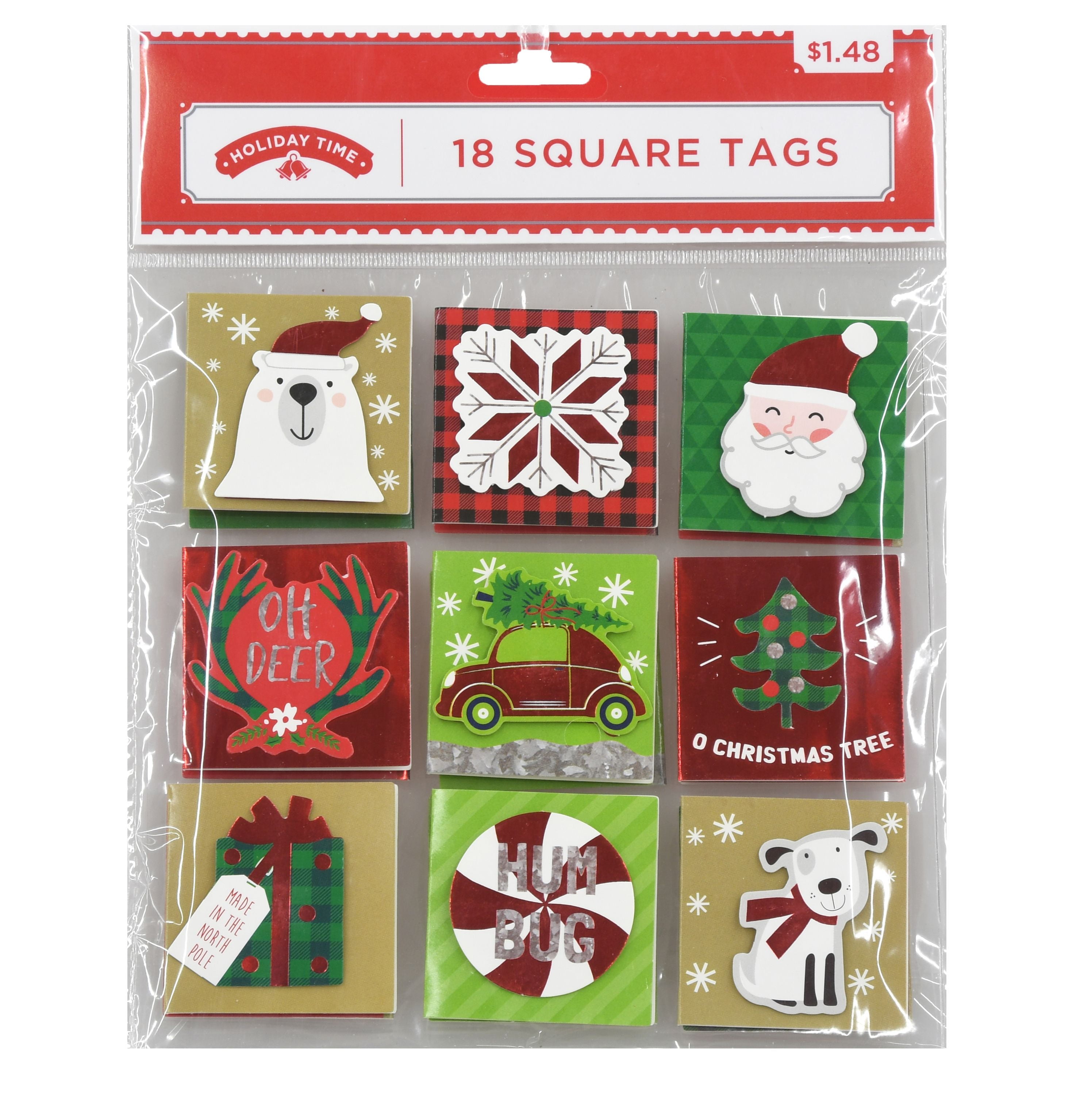 Holiday Time Christmas Gift Tags Walmart Gifts Christmas