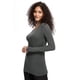 thumbnail image 3 of Camisa de manga larga Underscrub COZYFIT para mujer gris oscuro XL, 3 of 6