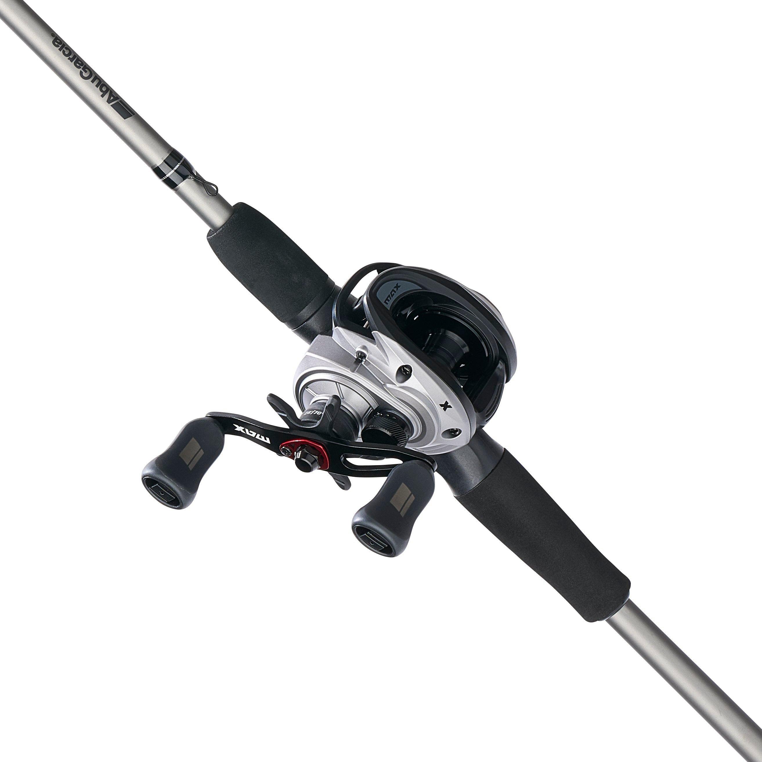 Abu Garcia Max X Baitcast Fishing Combo, 7' Medium Heavy Rod, Left-Handed Reel
