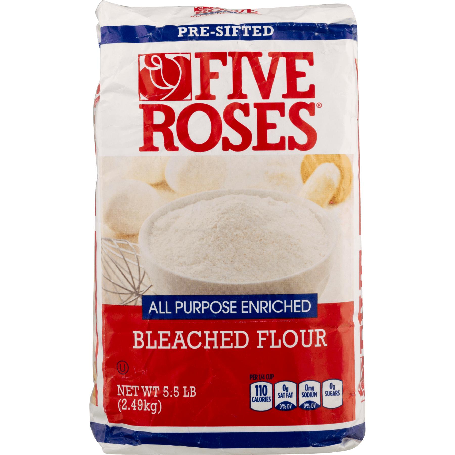 Five Roses All Purpose Enriched Bleached Flour 5 5 Lb Walmart Com Walmart Com