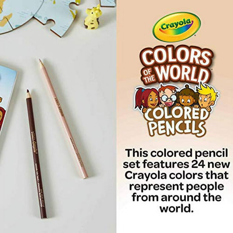 Crayola 24 Colors of the World Swatch Chart Page for Colored Pencils DIY  Colored Chart Download & Print Digital PDF Letter Size Paper 