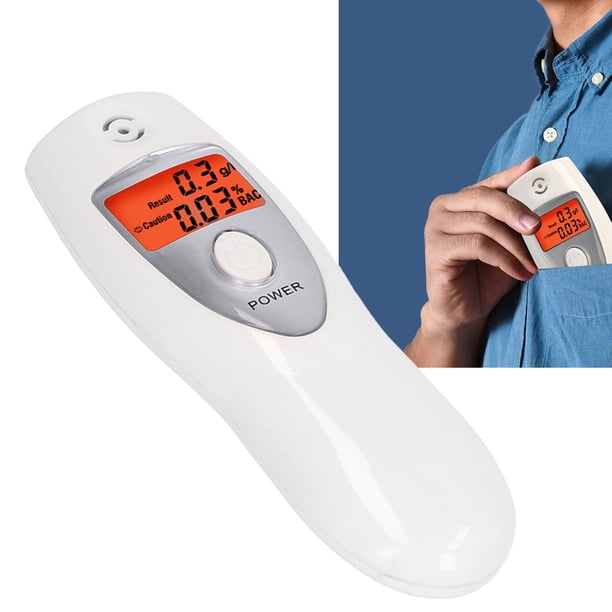 Probador De Alcohol En El Aliento, Pantalla Digital LCD Portátil Medidor De Prueba De Alcohol ABS Para Antes De Conducir
