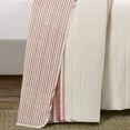 thumbnail image 4 of Lush Decor Farmhouse Stripe 3 Piece Quilt Set, King, Red, 4 of 4