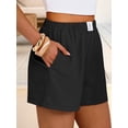 thumbnail image 3 of ANRABESS Shorts for Women Summer Beach Cover Ups Casual High Waist Flowy Wide Leg 2026 Spring Vacation Lounge Shorts Black Large, 3 of 8