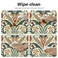 thumbnail image 4 of Nawypu  Fitted Round Tablecloth with Elastic Edge Wipe Clean William Morris Flower Table Cloth for Outdoor/Indoor Use, 4 of 7