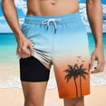 thumbnail image 2 of Timoontee Men's Daily Shorts 5 Inch Inseam Drawstring Closure Convenient Pocket Design Cool Touch Fabric Suitable Blue M, 2 of 5