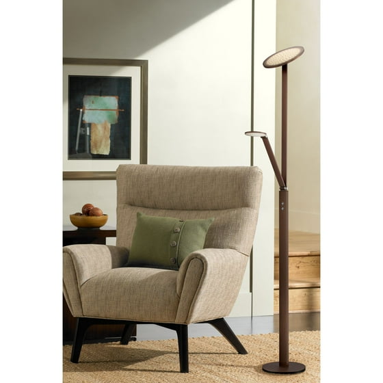 Possini Euro Magnum Aluminum Led Torchiere Floor Lamp Design Possini Euro Design Magnum French Bronze Led Torchiere Sentry Chrome Floor Lamp