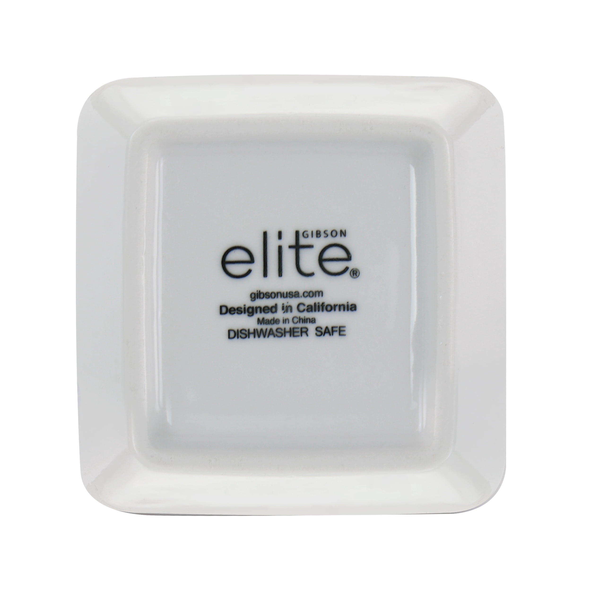 Gibson Elite Gracious Dining 4-Piece Dish Set, White