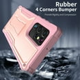 thumbnail image 5 of ExoGuard For Samsung Galaxy S22 Ultra Case, Full-Body Phone Case with Kickstand (Pink), 5 of 8