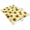thumbnail image 4 of White Yellow Sunflower Pattern Blanket,Comfortable Soft Flannel Throw Blanket,All Season,Warm Lightweight Blankets for Sofa Bed Couch Living Room Chair,40"x50", 4 of 4