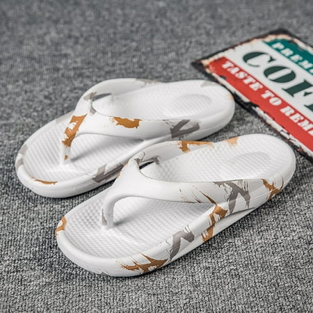 

EQWLJWE Couple Women Men Orthotic Flip Flops Arch Support Soft Thong Sandals Slippers Women s Slippers Holiday Clearance
