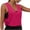 01-Hot Pink, variant on Diufon Athletic Tank Tops for Women Casual Sleeveless V Neck Yoga Gym Sport Crop Tops Side Knot Cut-Out Blouses