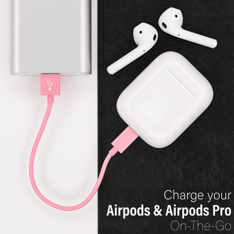 Mini iPhone Charger Pack Lightning Cables,Nylon Braided Data