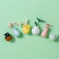 thumbnail image 3 of Mini Vase Magnets for Fridge 8 Piece Set Earthenware Decorative Magnetic Flower Holders, 3 of 5