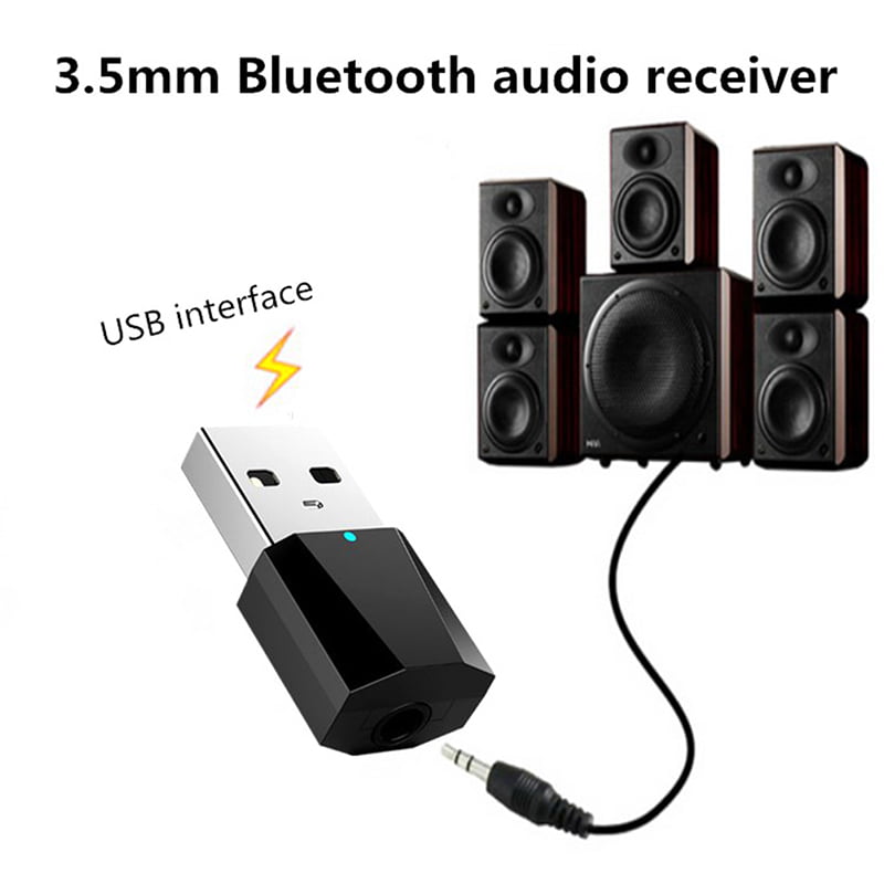 Home Stereo Receiver with Phono Inputs Bluetooth Mini USB Computer Speakers for PC Desktop Laptop