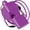 Purple, variant on Fox 40 Classic Whistle with Breakaway Lanyard